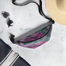 Load image into Gallery viewer, Lilac & Peacock Tie Dye Fanny Pack