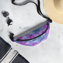 Load image into Gallery viewer, Indigo & Orchid Tie Dye Fanny Pack