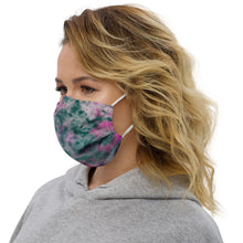 Load image into Gallery viewer, Lilac & Peacock Tie Dye Face Mask