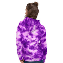 Load image into Gallery viewer, Purple Violet Tie Dye Unisex Hoodie