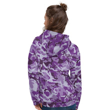 Load image into Gallery viewer, Purple Camouflage Unisex Hoodie