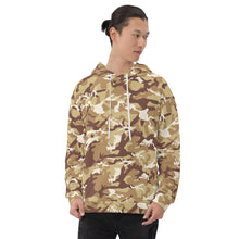 Load image into Gallery viewer, Brown Camouflage Unisex Hoodie