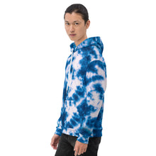 Load image into Gallery viewer, Royal Blue Tie Dye Unisex Hoodie