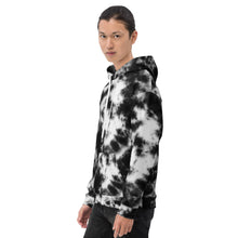 Load image into Gallery viewer, Onyx & Frost Tie Dye Unisex Hoodie