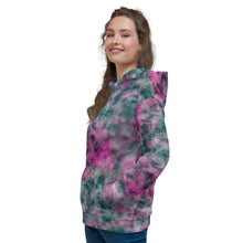 Load image into Gallery viewer, Lilac & Peacock Tie Dye Unisex Hoodie