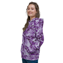 Load image into Gallery viewer, Purple Camouflage Unisex Hoodie