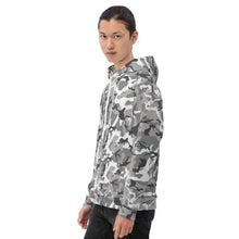 Load image into Gallery viewer, Grey Camouflage Unisex Hoodie