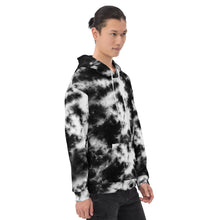 Load image into Gallery viewer, Onyx & Frost Tie Dye Unisex Hoodie