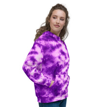 Load image into Gallery viewer, Purple Violet Tie Dye Unisex Hoodie