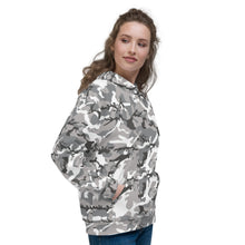 Load image into Gallery viewer, Grey Camouflage Unisex Hoodie