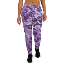 Load image into Gallery viewer, Purple Camouflage Women's Joggers