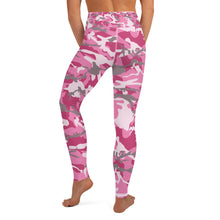 Load image into Gallery viewer, Pink Camouflage Yoga Leggings