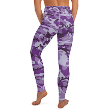Load image into Gallery viewer, Purple Camouflage Yoga Leggings