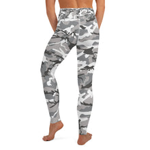 Load image into Gallery viewer, Grey Camouflage Yoga Leggings