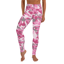 Load image into Gallery viewer, Pink Camouflage Yoga Leggings