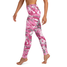 Load image into Gallery viewer, Pink Camouflage Yoga Leggings