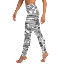 Load image into Gallery viewer, Grey Camouflage Yoga Leggings