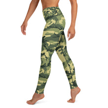Load image into Gallery viewer, Green Camouflage Yoga Leggings