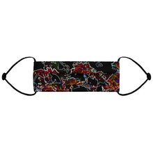 Load image into Gallery viewer, Neon Roses Face Mask