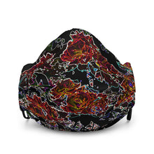 Load image into Gallery viewer, Neon Roses Face Mask