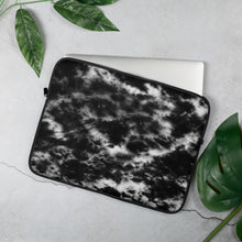 Load image into Gallery viewer, Onyx & Frost Tie Dye Laptop Sleeve