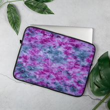 Load image into Gallery viewer, Indigo & Orchid Tie Dye Laptop Sleeve