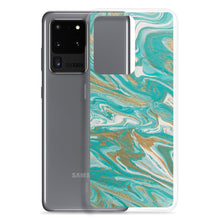 Load image into Gallery viewer, Tiffany & Gold Marble Samsung Case