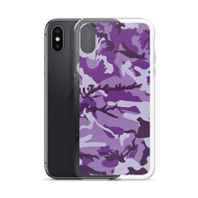 Load image into Gallery viewer, Purple Camouflage iPhone Case