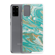 Load image into Gallery viewer, Tiffany & Gold Marble Samsung Case