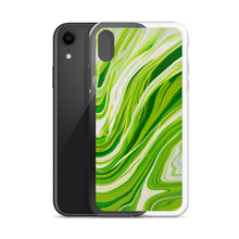 Load image into Gallery viewer, Lime Green Marble iPhone Case