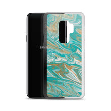 Load image into Gallery viewer, Tiffany & Gold Marble Samsung Case