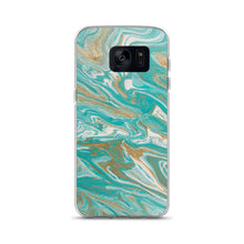 Load image into Gallery viewer, Tiffany & Gold Marble Samsung Case