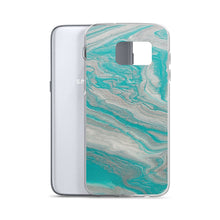 Load image into Gallery viewer, Tiffany & Silver Marble Samsung Case