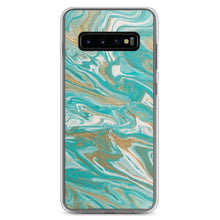 Load image into Gallery viewer, Tiffany & Gold Marble Samsung Case