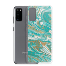 Load image into Gallery viewer, Tiffany & Gold Marble Samsung Case