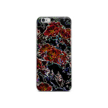 Load image into Gallery viewer, Neon Roses iPhone Case
