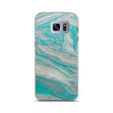 Load image into Gallery viewer, Tiffany & Silver Marble Samsung Case