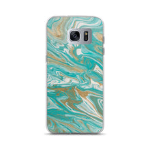 Load image into Gallery viewer, Tiffany & Gold Marble Samsung Case