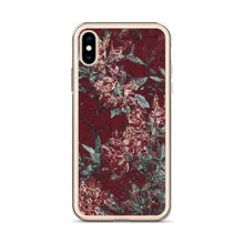 Load image into Gallery viewer, Crimson Floral iPhone Case