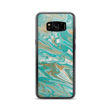Load image into Gallery viewer, Tiffany & Gold Marble Samsung Case