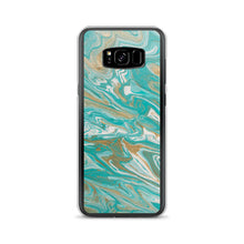 Load image into Gallery viewer, Tiffany & Gold Marble Samsung Case