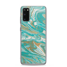 Load image into Gallery viewer, Tiffany & Gold Marble Samsung Case