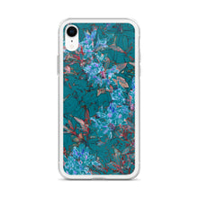 Load image into Gallery viewer, Turquoise Floral iPhone Case