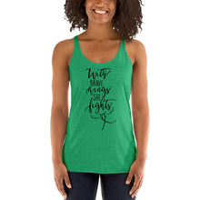 Load image into Gallery viewer, With Brave Wings She Fights Women's Racerback Tank