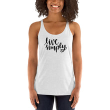 Load image into Gallery viewer, Live Simply Women's Racerback Tank