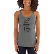 Load image into Gallery viewer, With Brave Wings She Fights Women's Racerback Tank