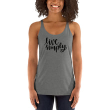 Load image into Gallery viewer, Live Simply Women's Racerback Tank