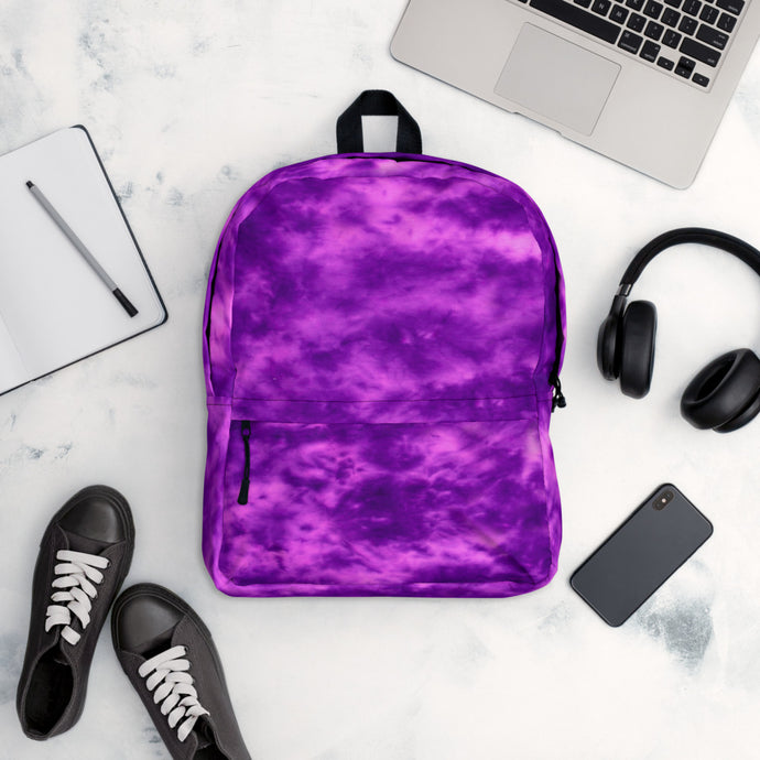 Purple Violet Tie Dye Backpack