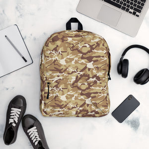 Brown Camouflage Backpack