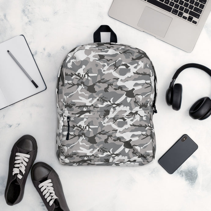 Grey Camouflage Backpack